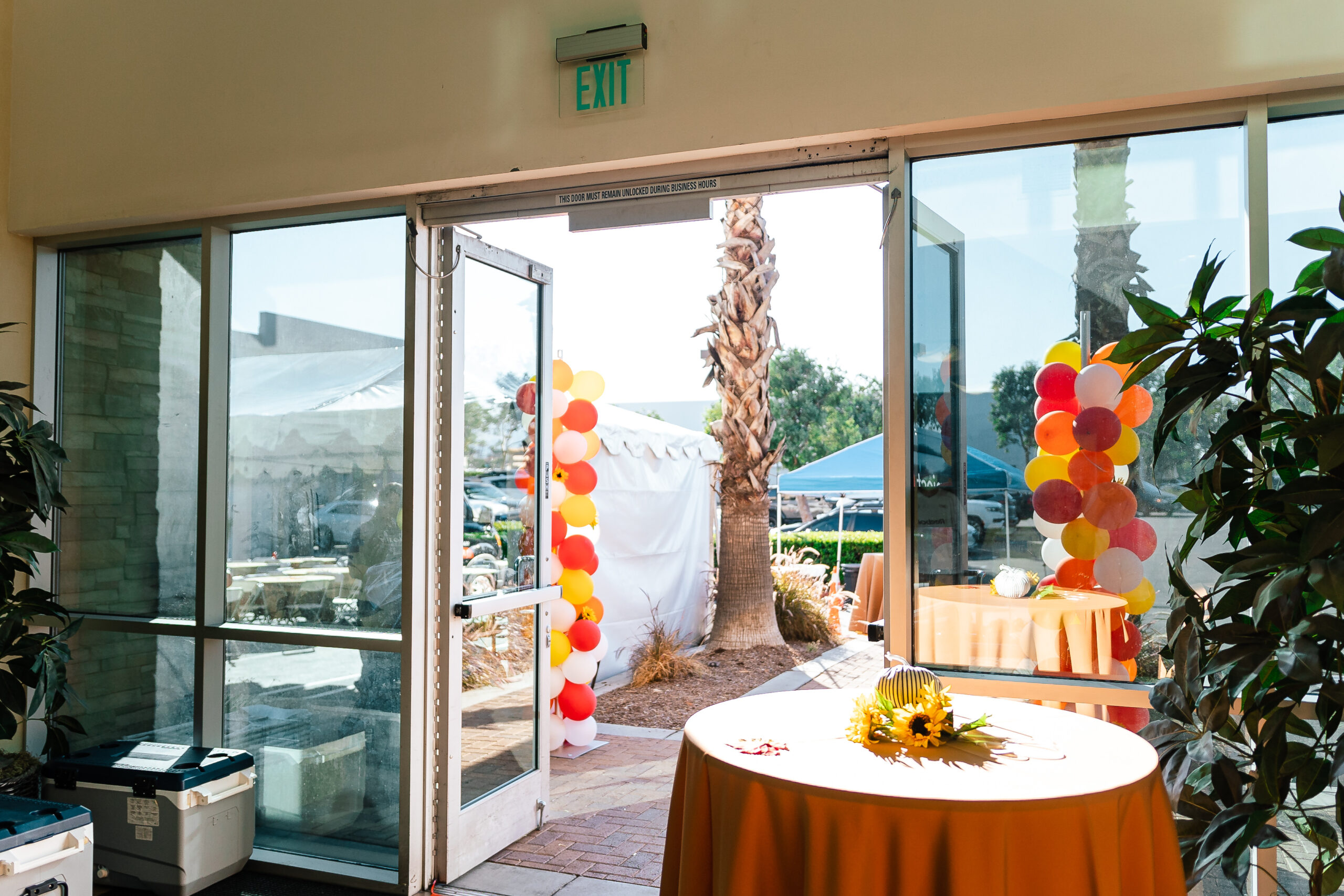 Oral surgery team supporting patients at community gathering