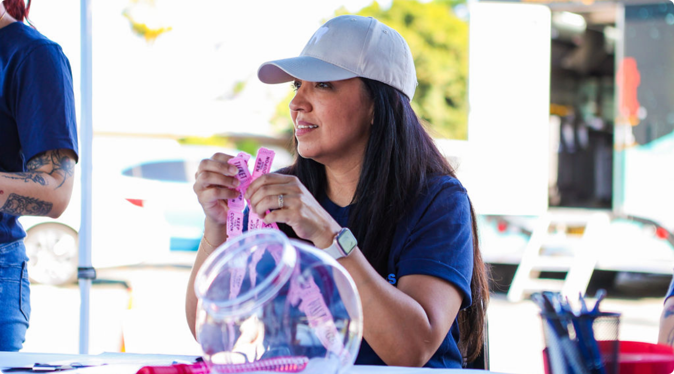 Team gathering at IEOMFS outdoor event