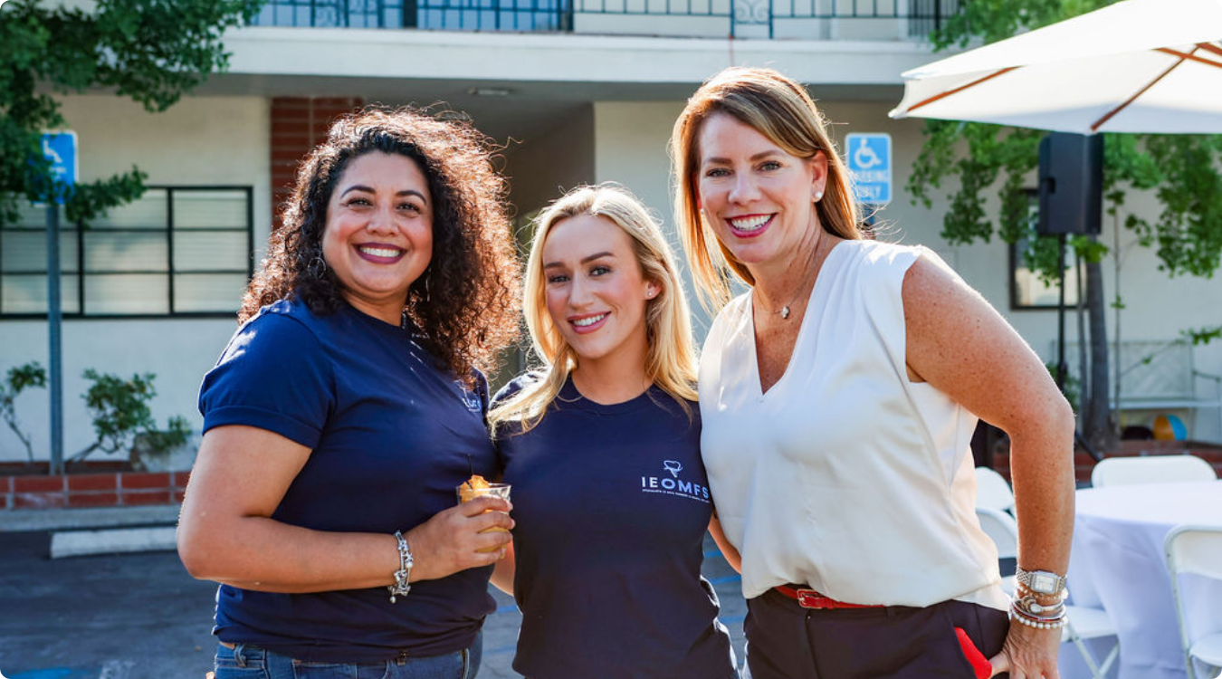 Surgeons and staff participating in community event